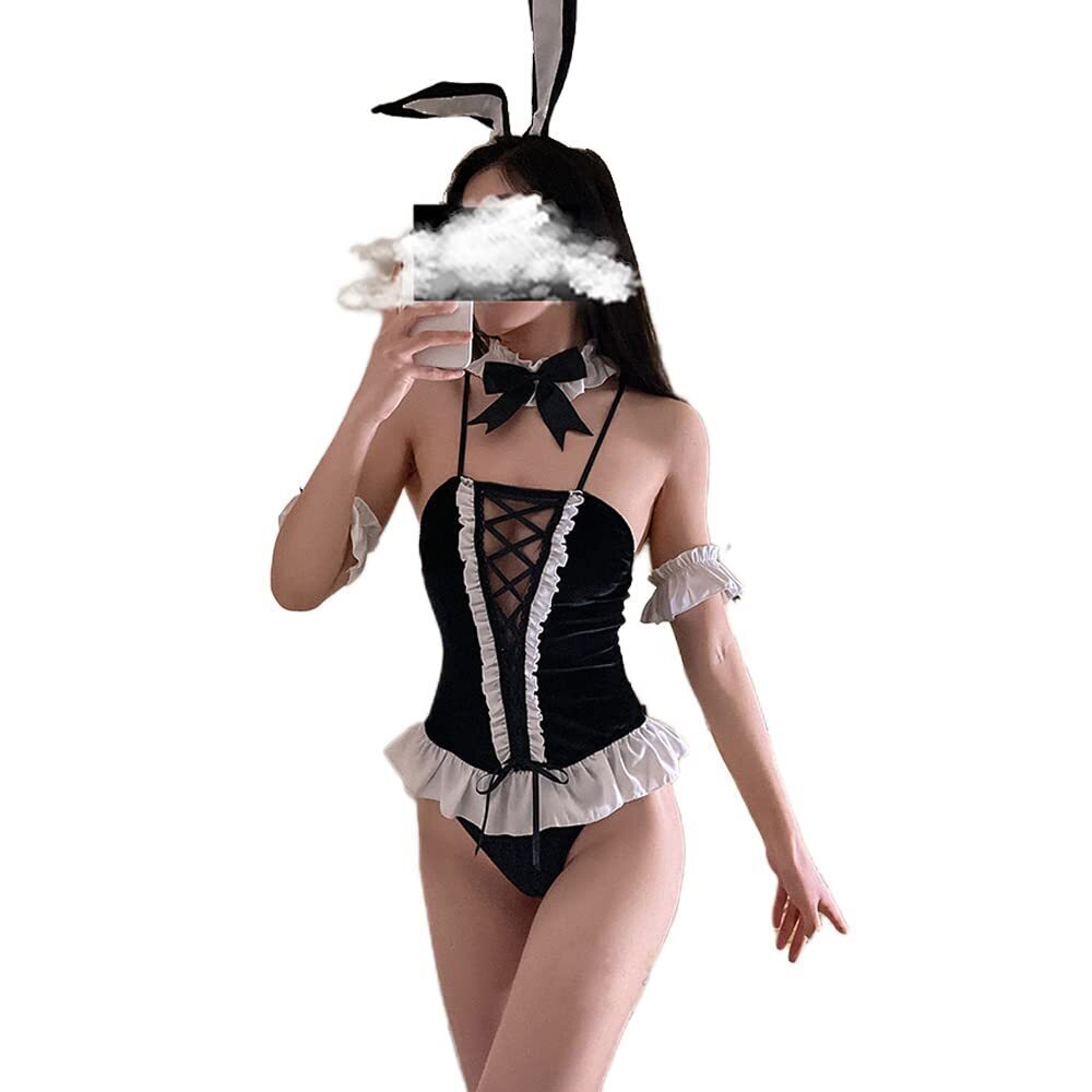 6977 Bunny Lingerie Cosplay Costume Anime Sexy Bunny Girl Bodysuit